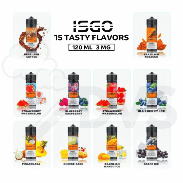 Isgo 120ml 3mg e liquid