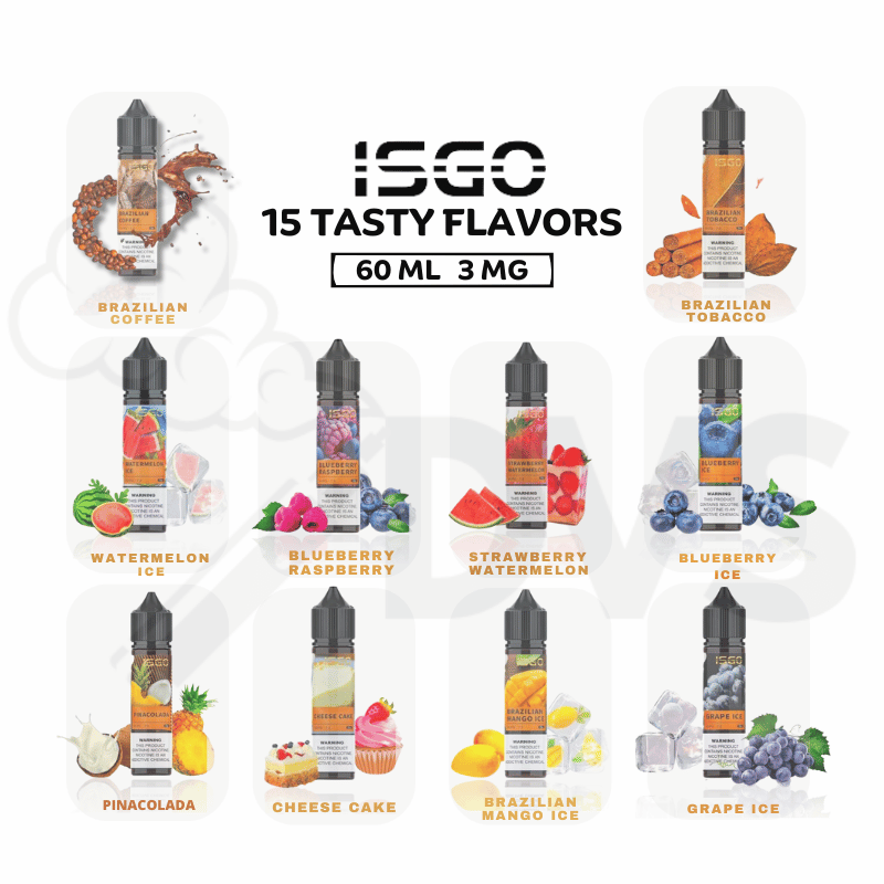 Isgo 60ml E liquid 3mg