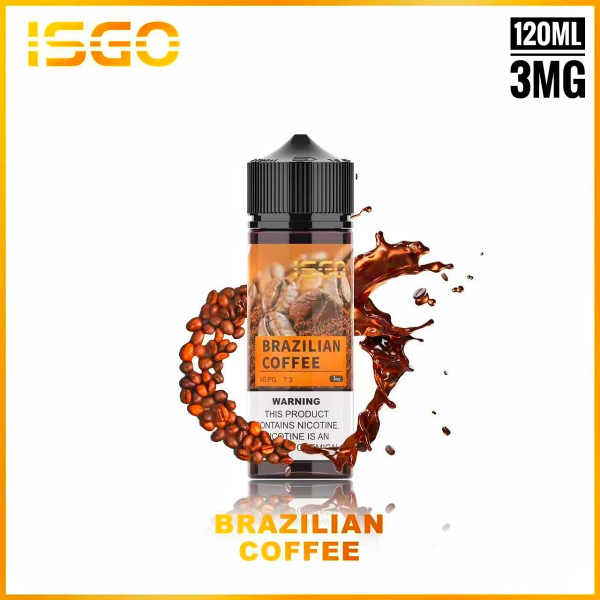 Isgo 120ml 3mg e liquid