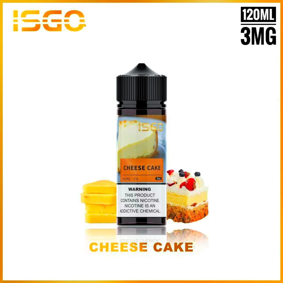 Isgo 120ml 3mg e liquid