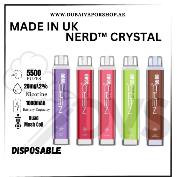 Nerd Crystal 5500 Puffs Disposable Vape