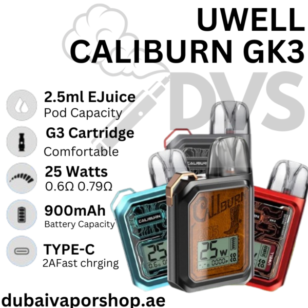 Uwell Caliburn GK3 25W Pod Kit